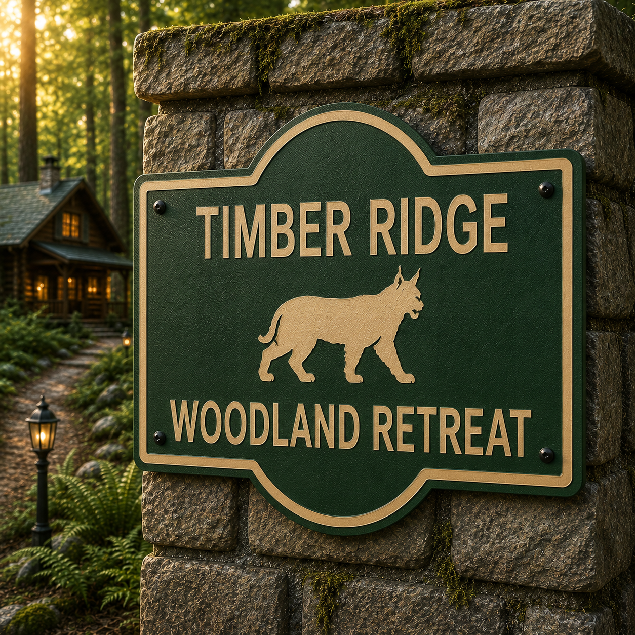 Customizable Bobcat Sign