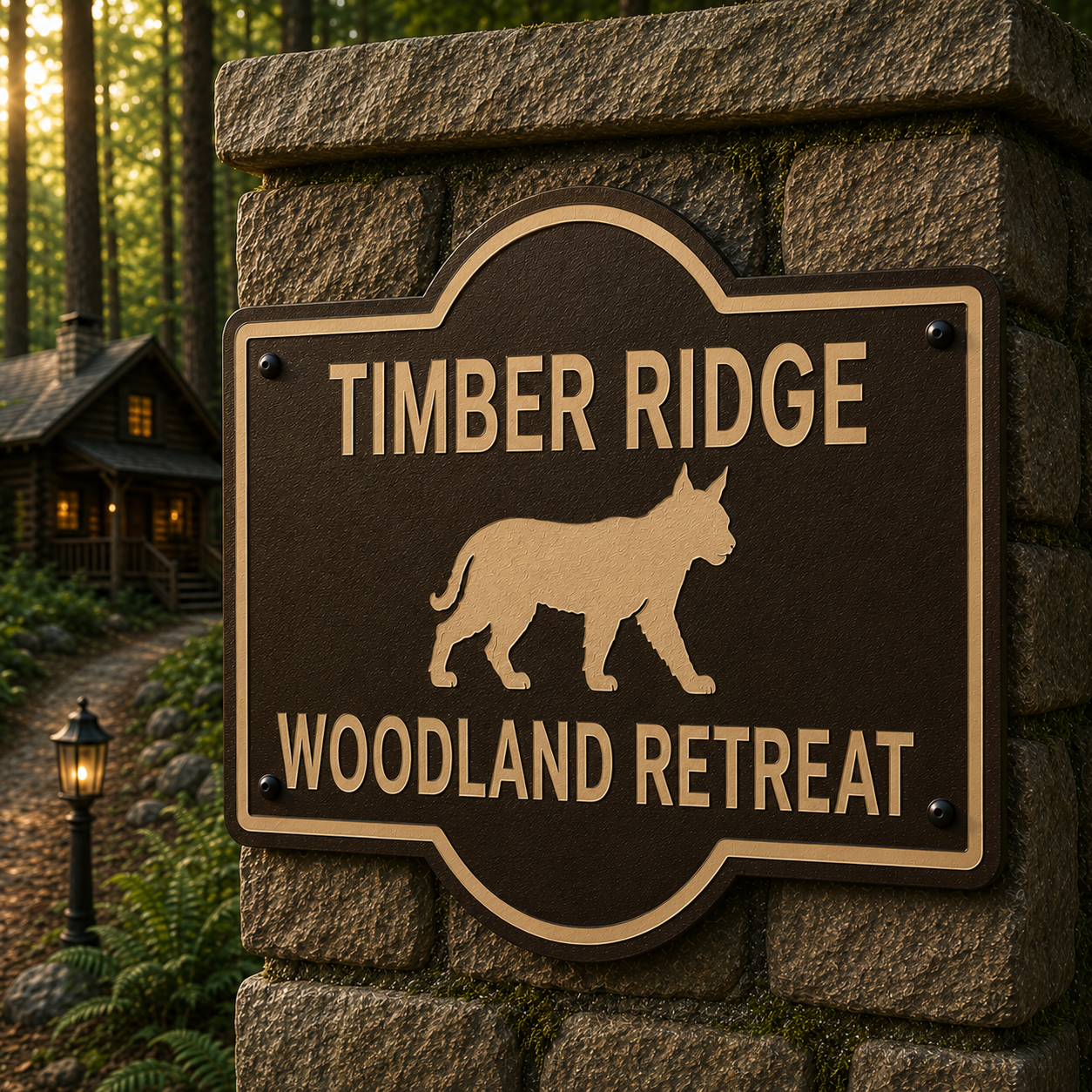 Customizable Bobcat Sign