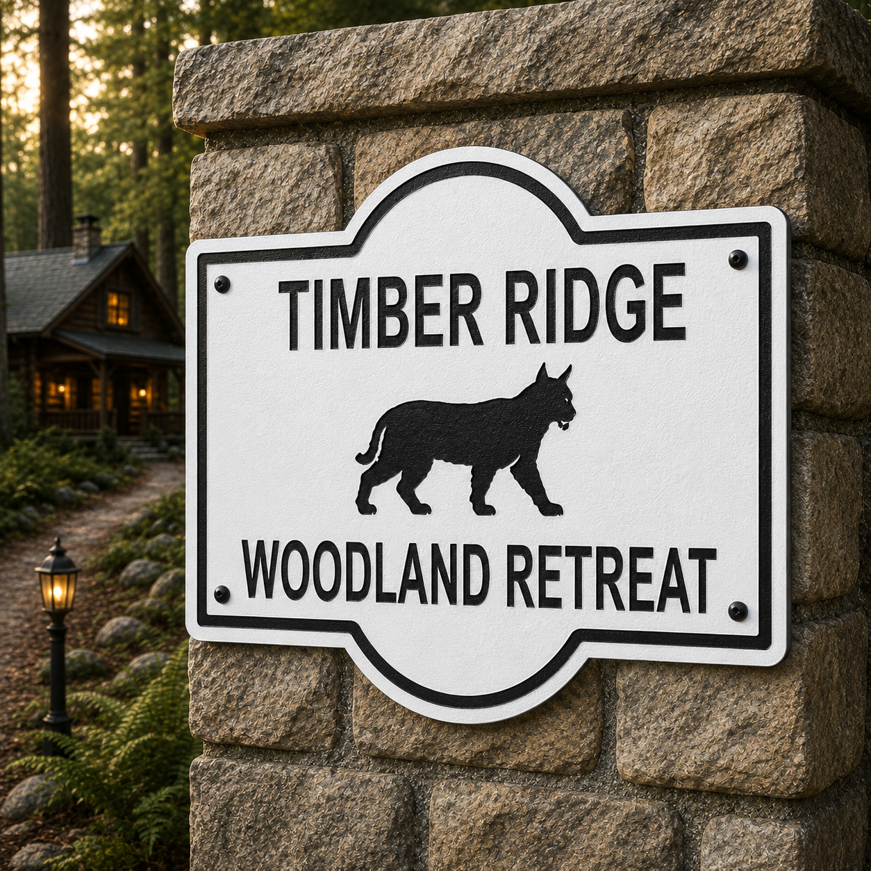Customizable Bobcat Sign
