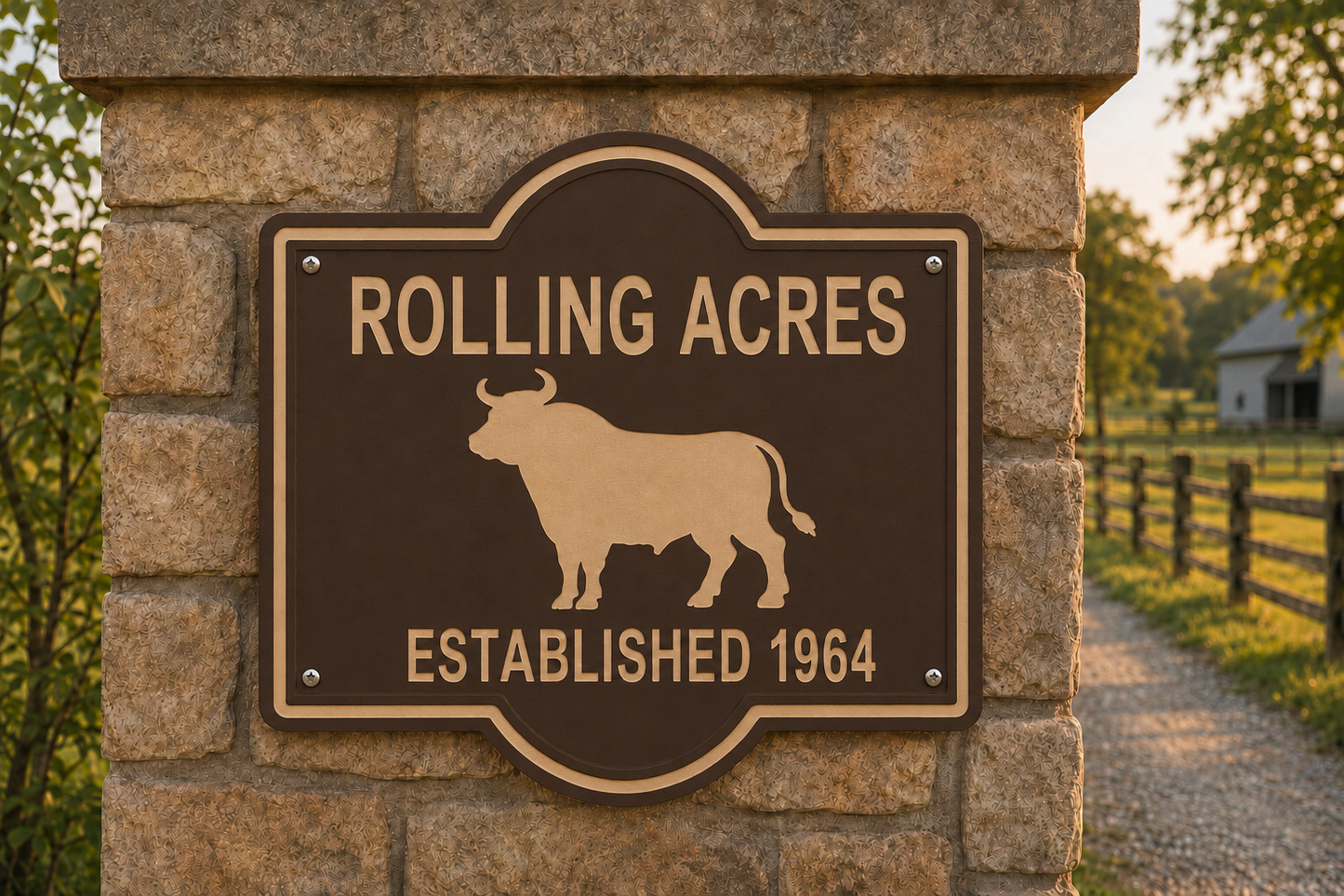 Bull Customizable Sign