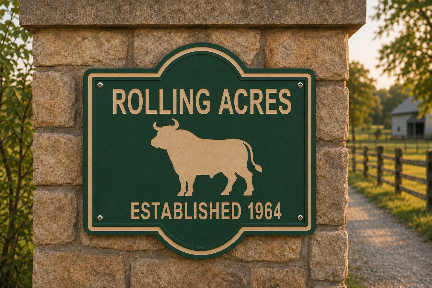 Bull Customizable Sign