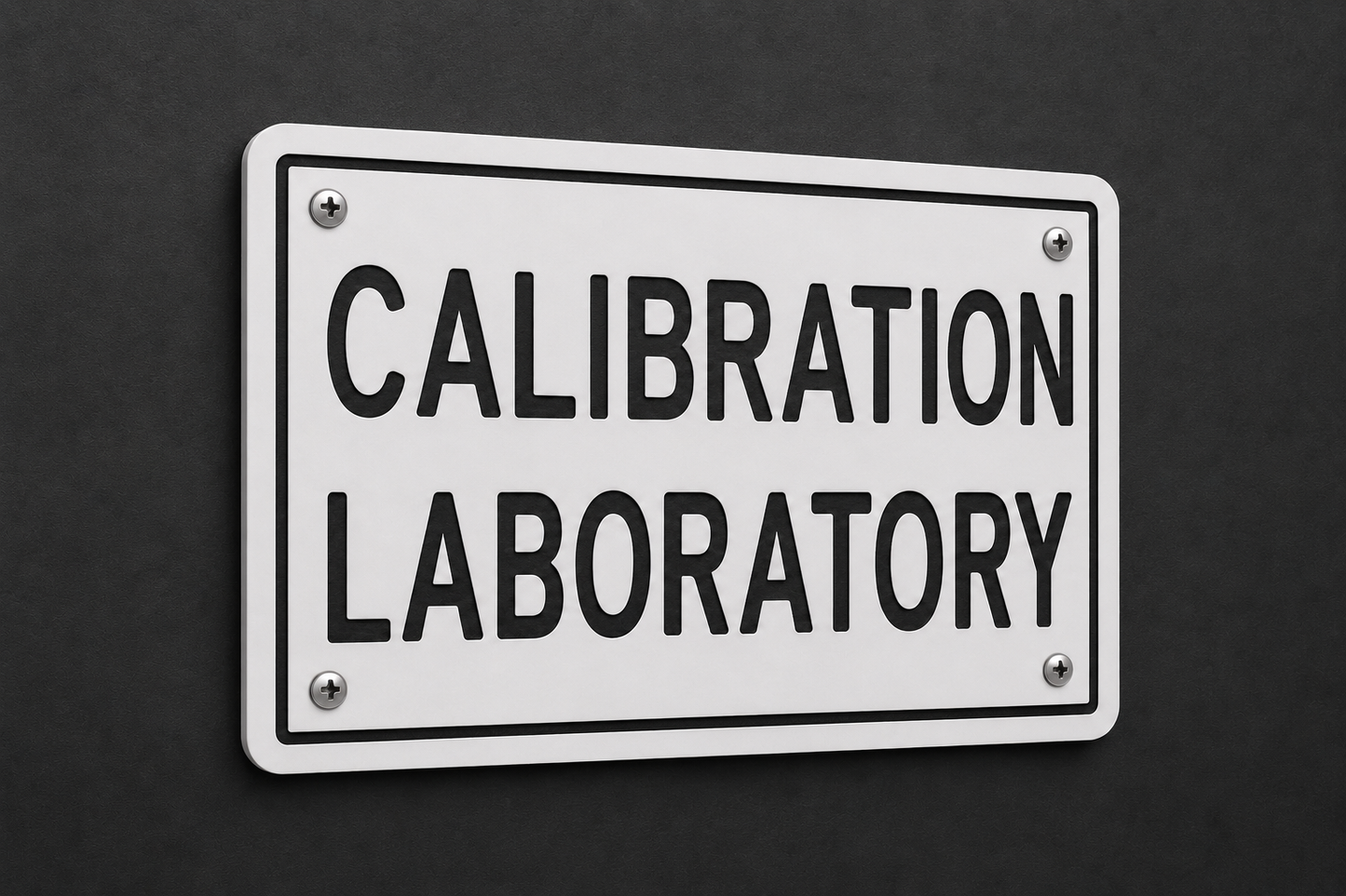 Calibration Laboratory Sign, 6 x 8