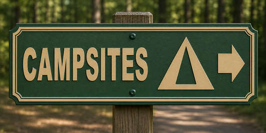 Campsites Directional Sign