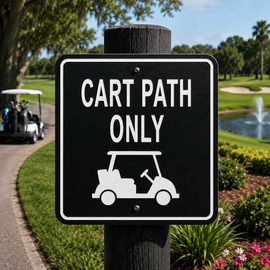 Cart Path Only Sign