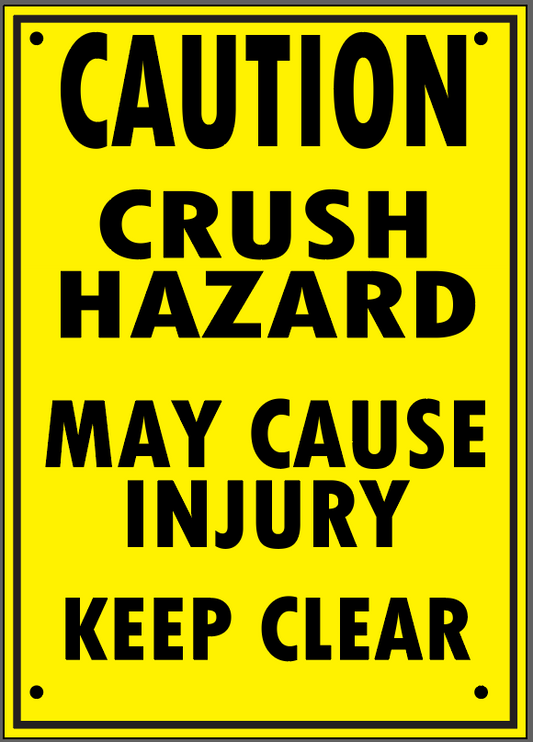 CRUSH HAZARD