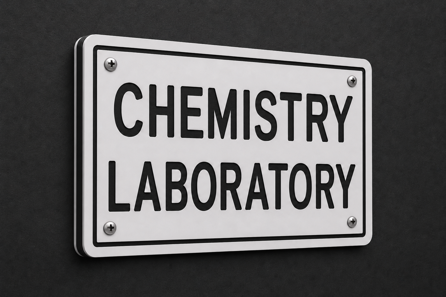 Chemistry Laboratory Sign, 6 x 8