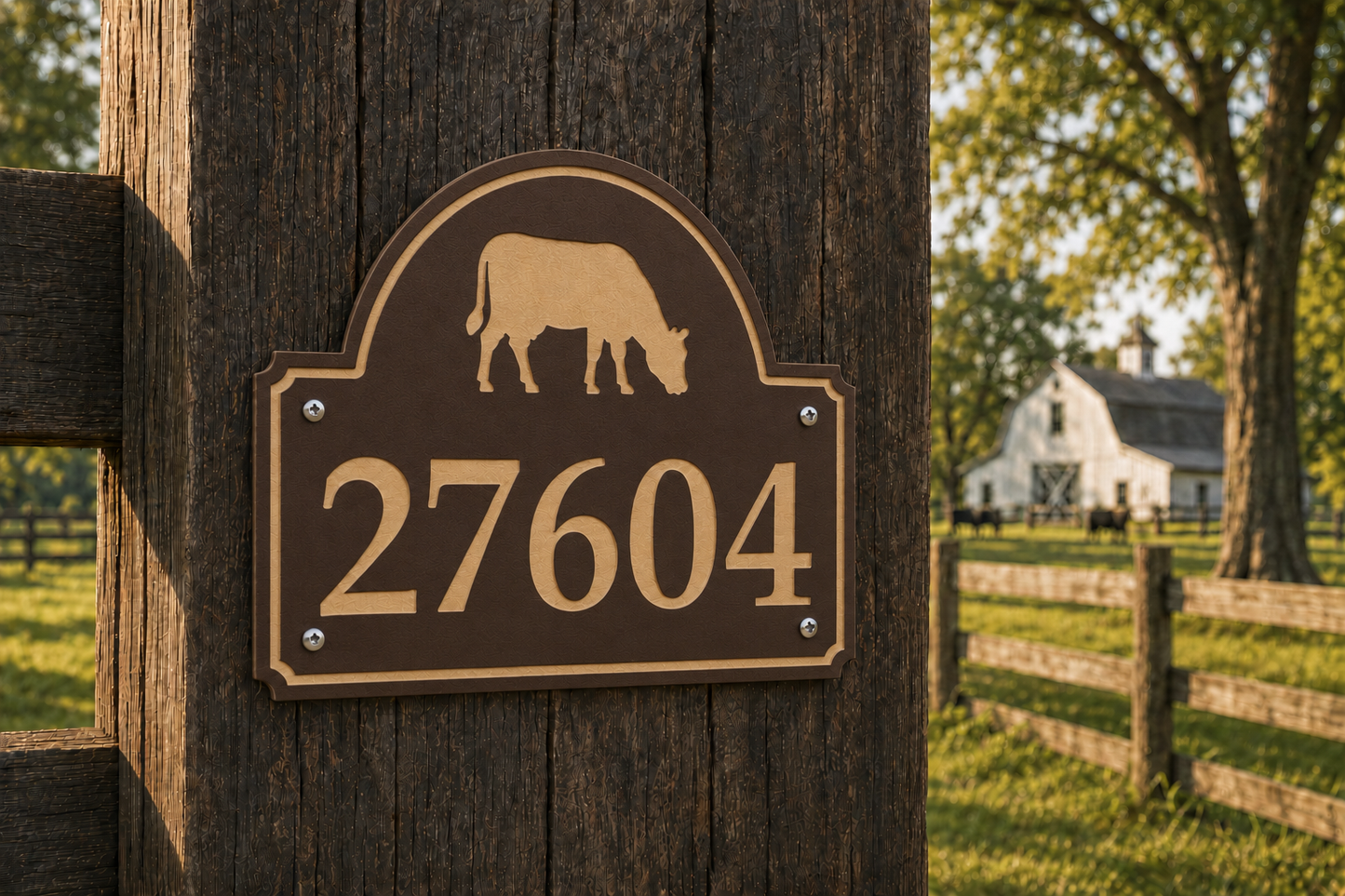 Grazing Cow Numerical Address