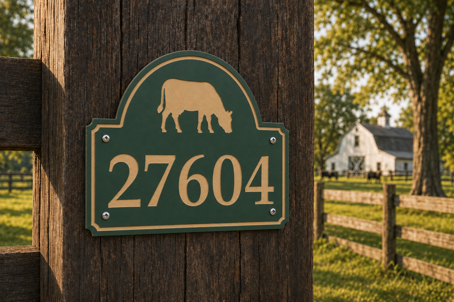Grazing Cow Numerical Address