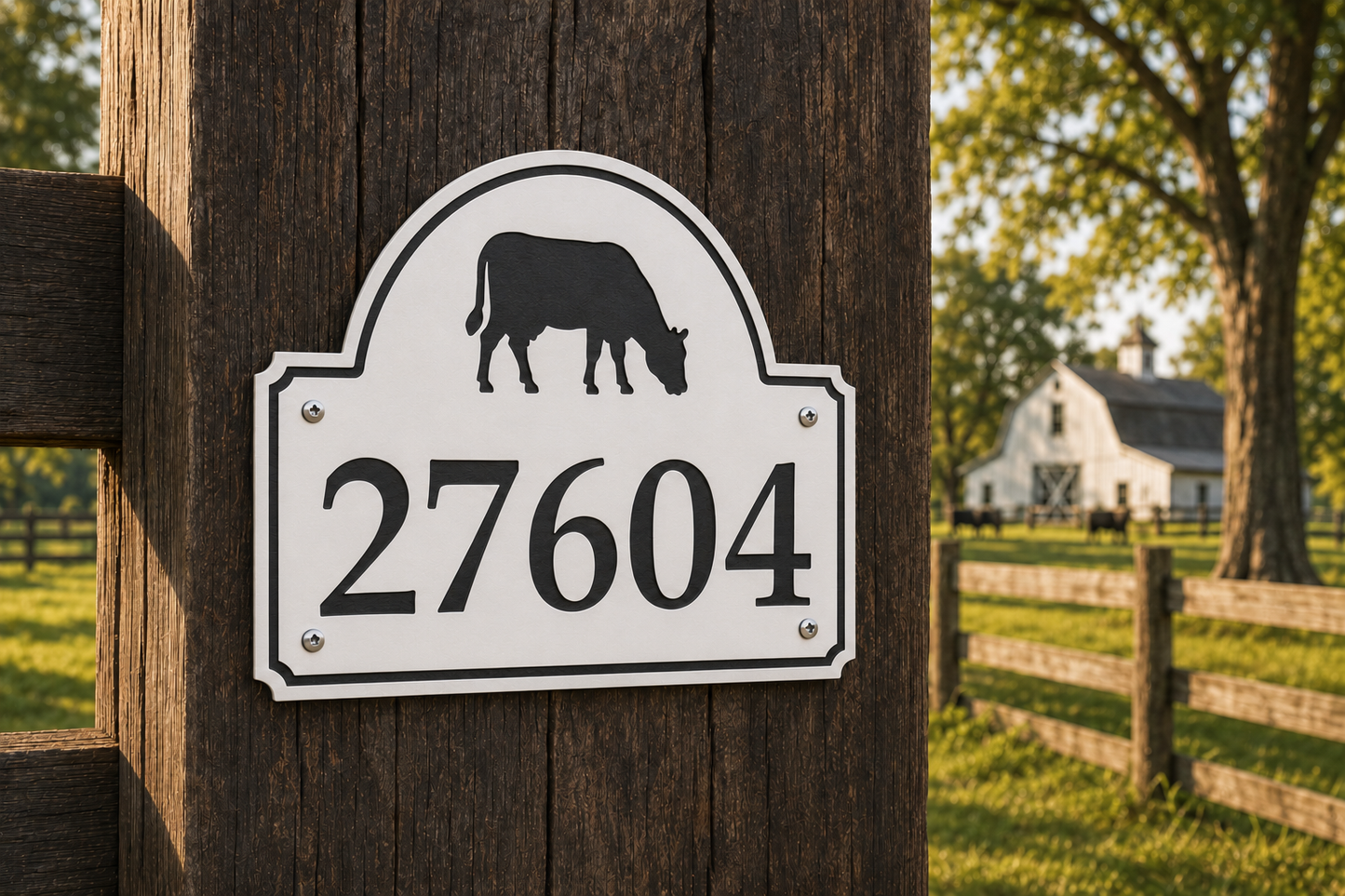 Grazing Cow Numerical Address