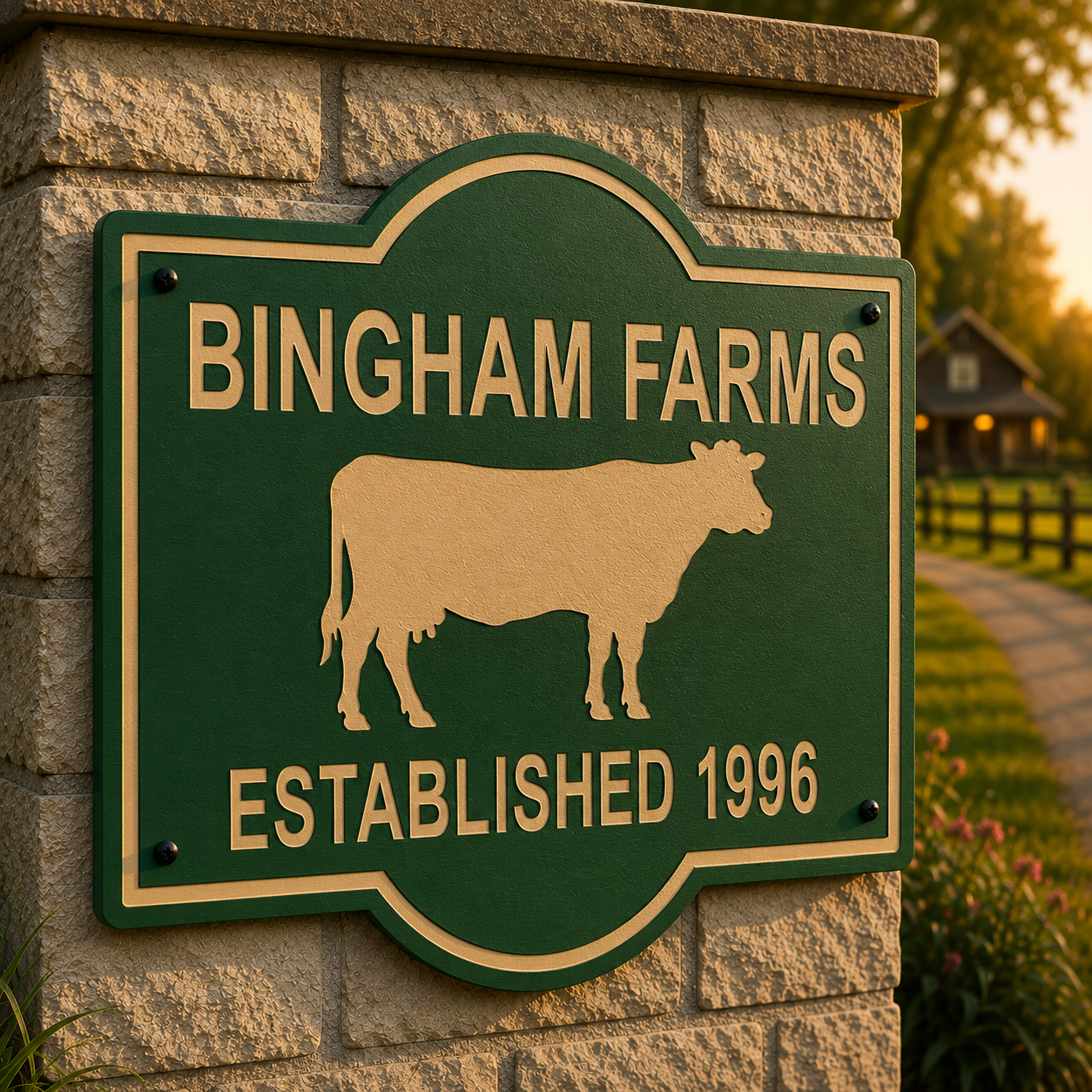 Customizable Cow Sign