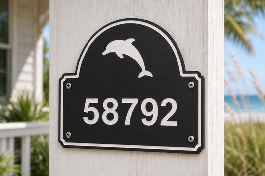 Dolphin Coastal Address Plaque