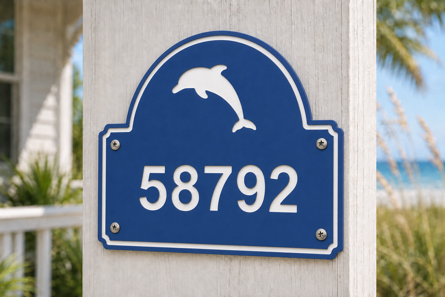 Dolphin Coastal Address Plaque