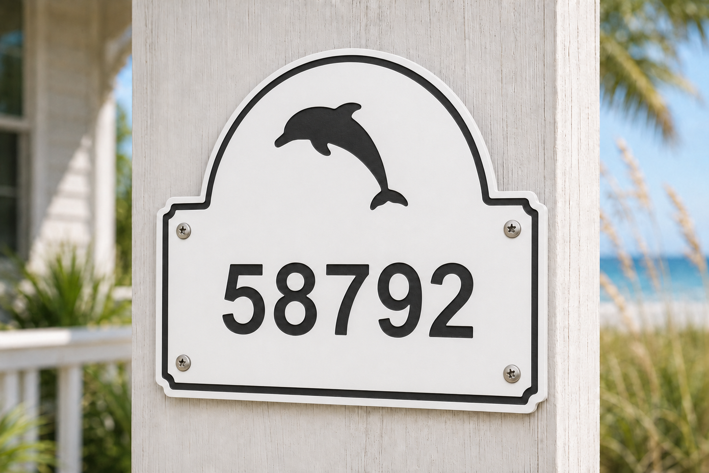 Dolphin Coastal Address Plaque