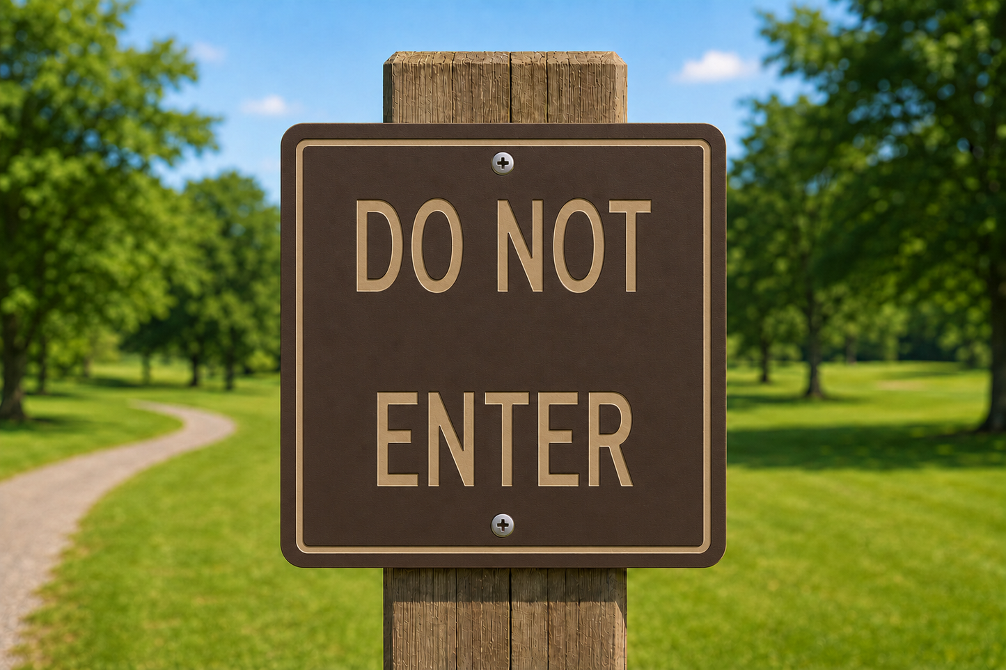 Do Not Enter, 10 x 10