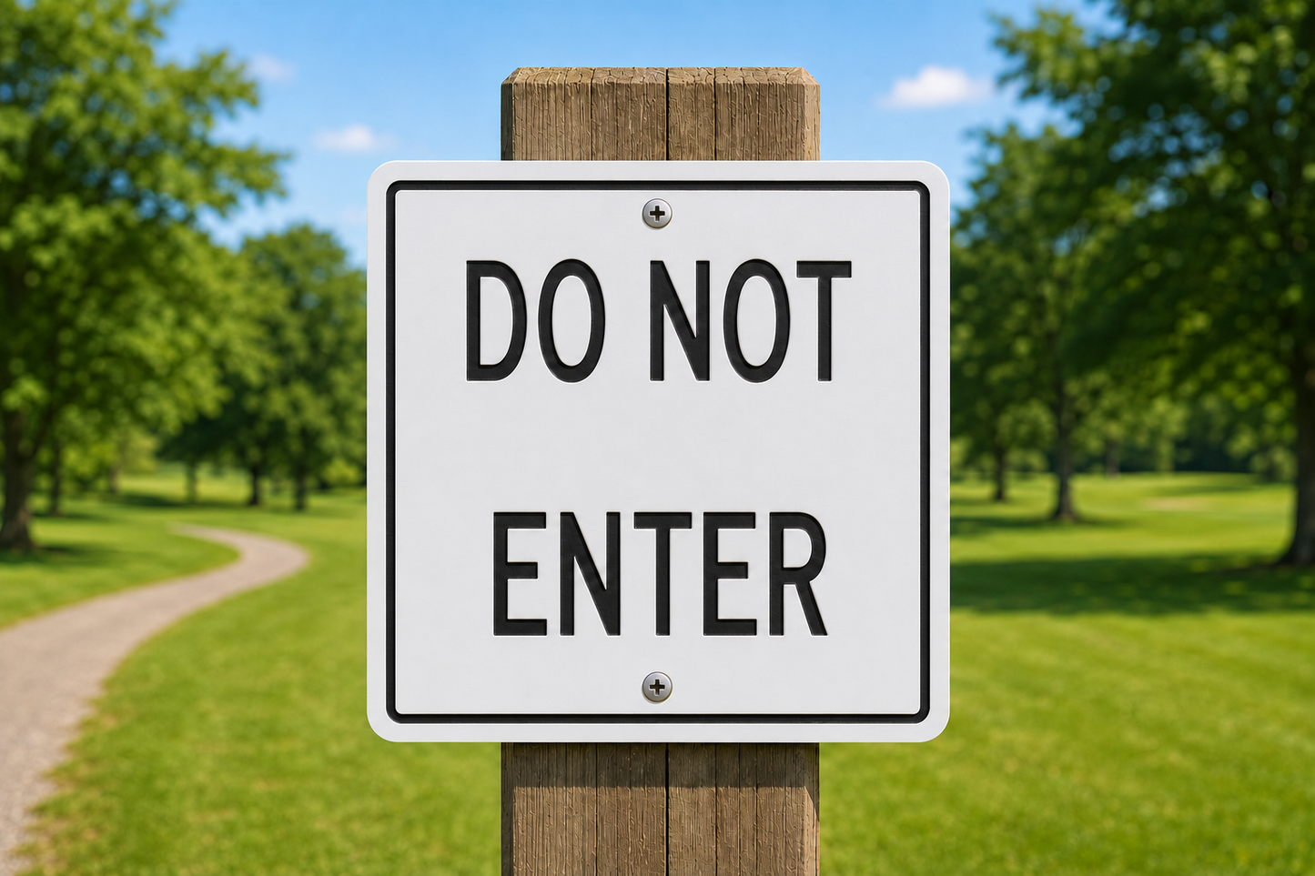 Do Not Enter, 10 x 10
