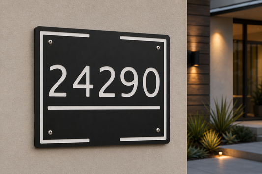 Edge Numeric Address Plaque