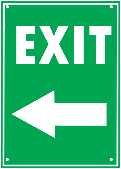 EXIT LEFT ARROW