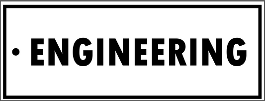 "ENGINEERING" TAG, 3 X 8