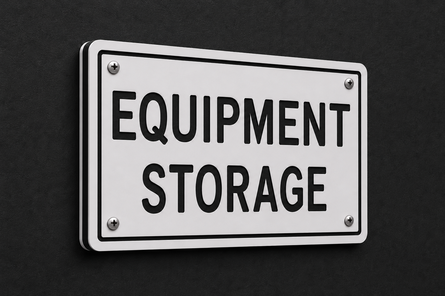Equipment Storage Sign, 6 x 8
