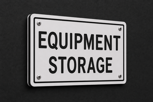 Equipment Storage Sign, 6 x 8