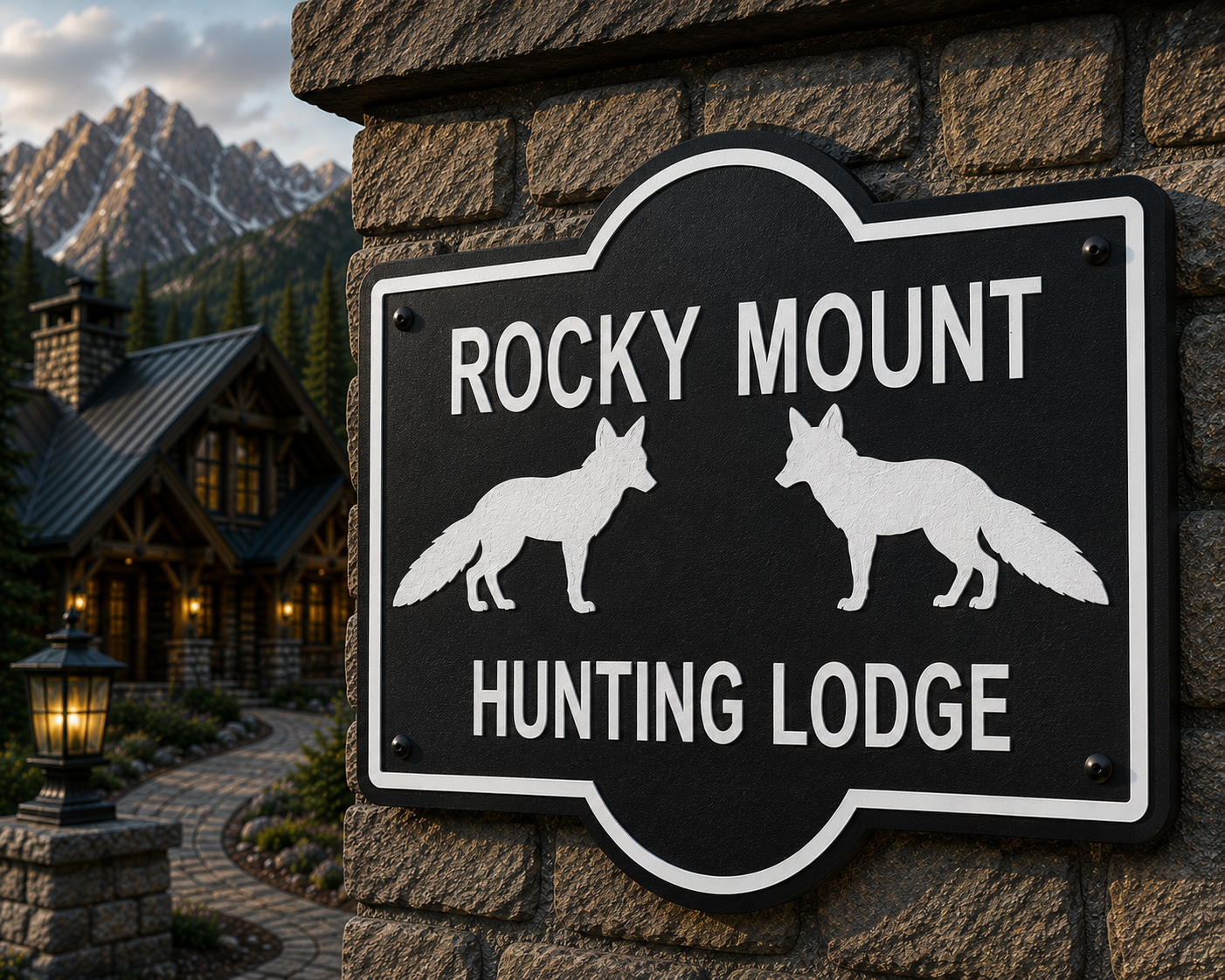 Customizable Fox Sign
