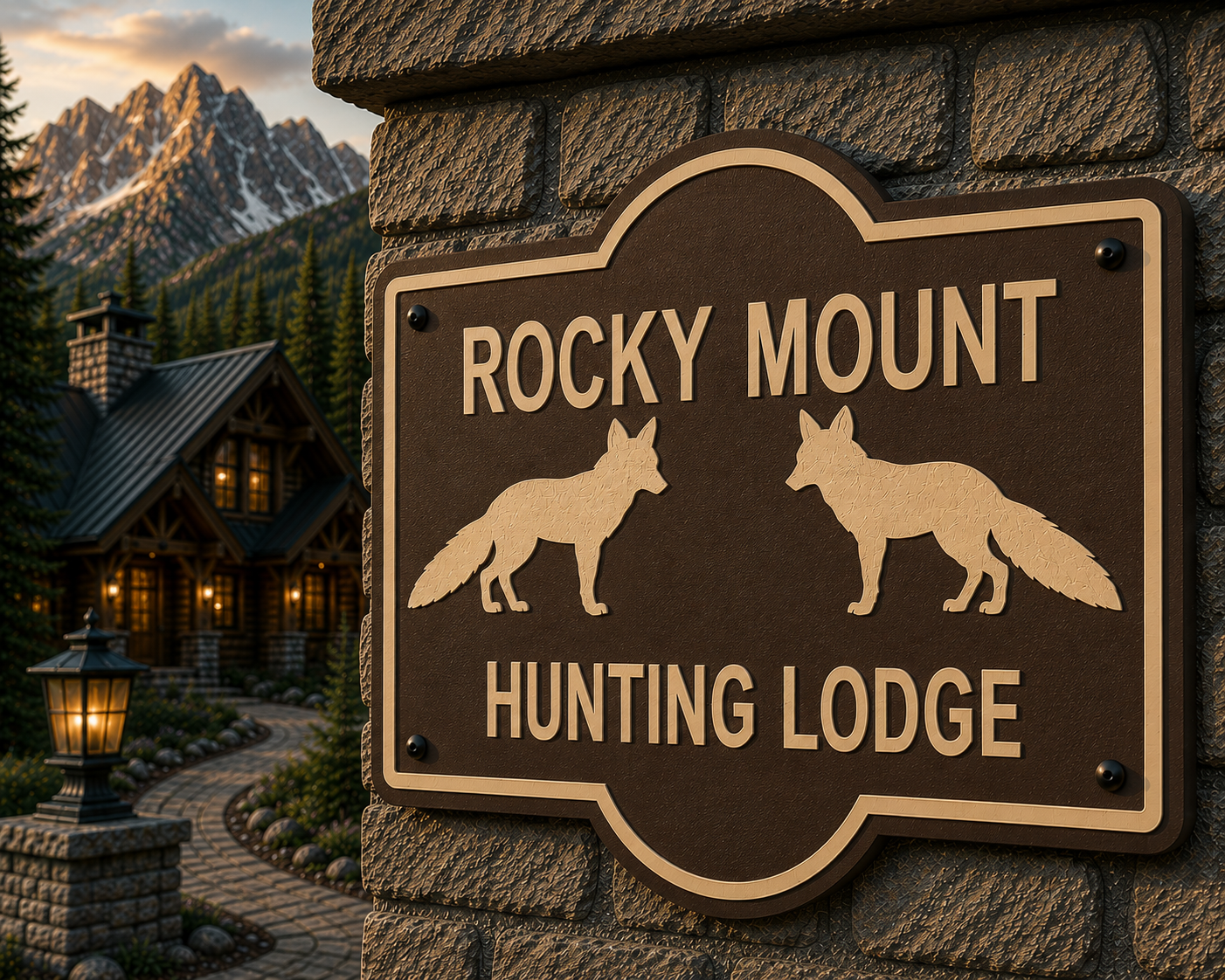 Customizable Fox Sign