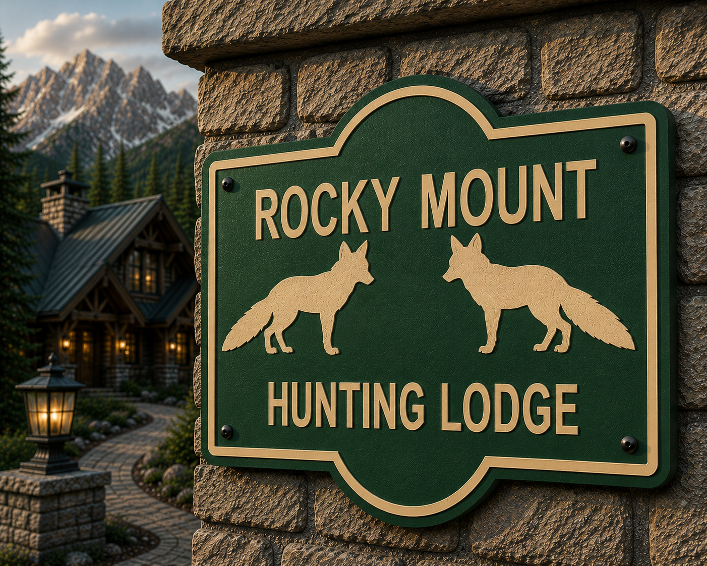 Customizable Fox Sign
