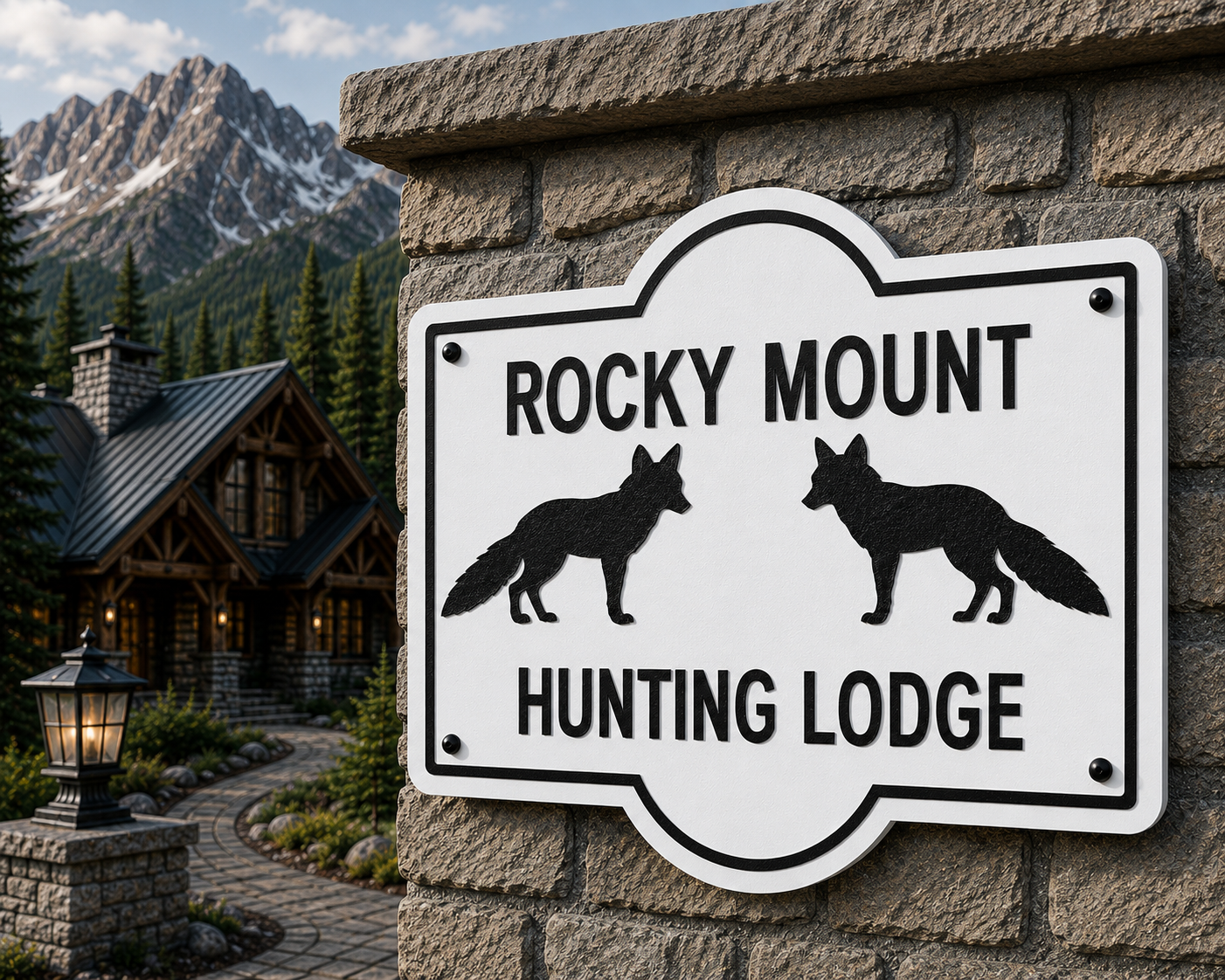 Customizable Fox Sign