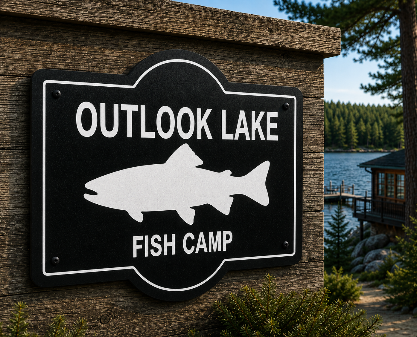 Customizable Game Fish Sign