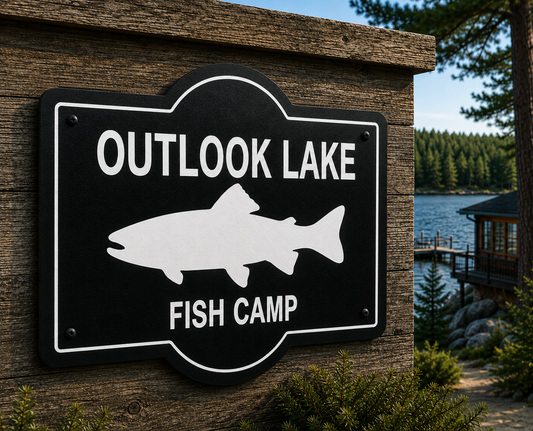 Customizable Game Fish Sign