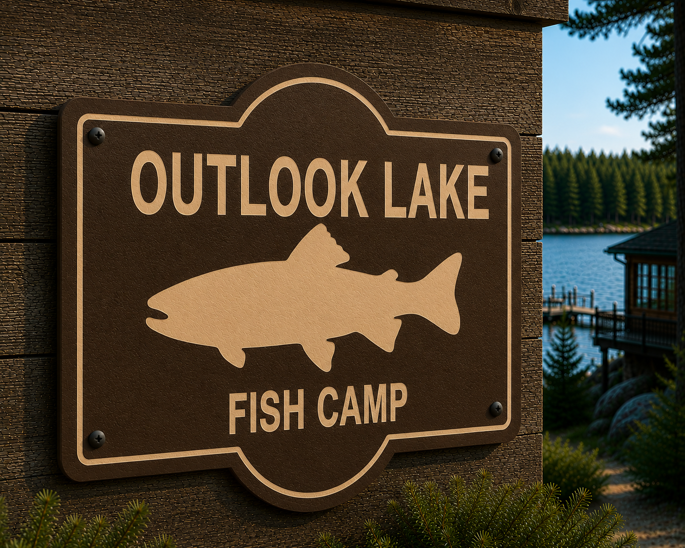 Customizable Game Fish Sign