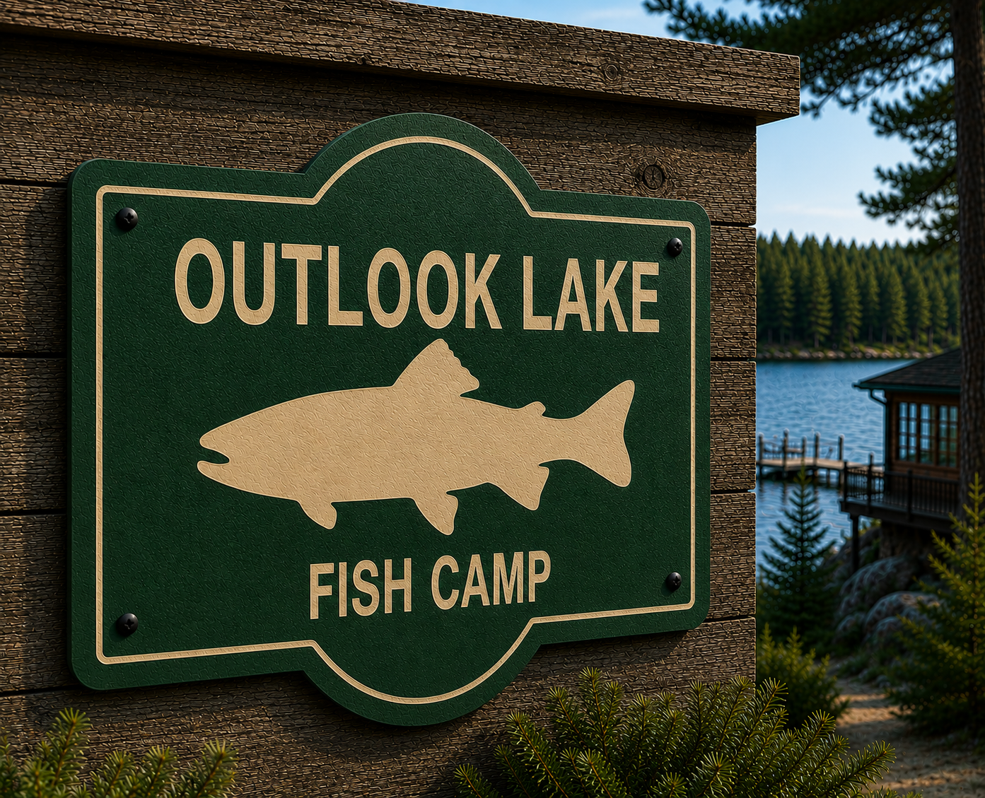 Customizable Game Fish Sign