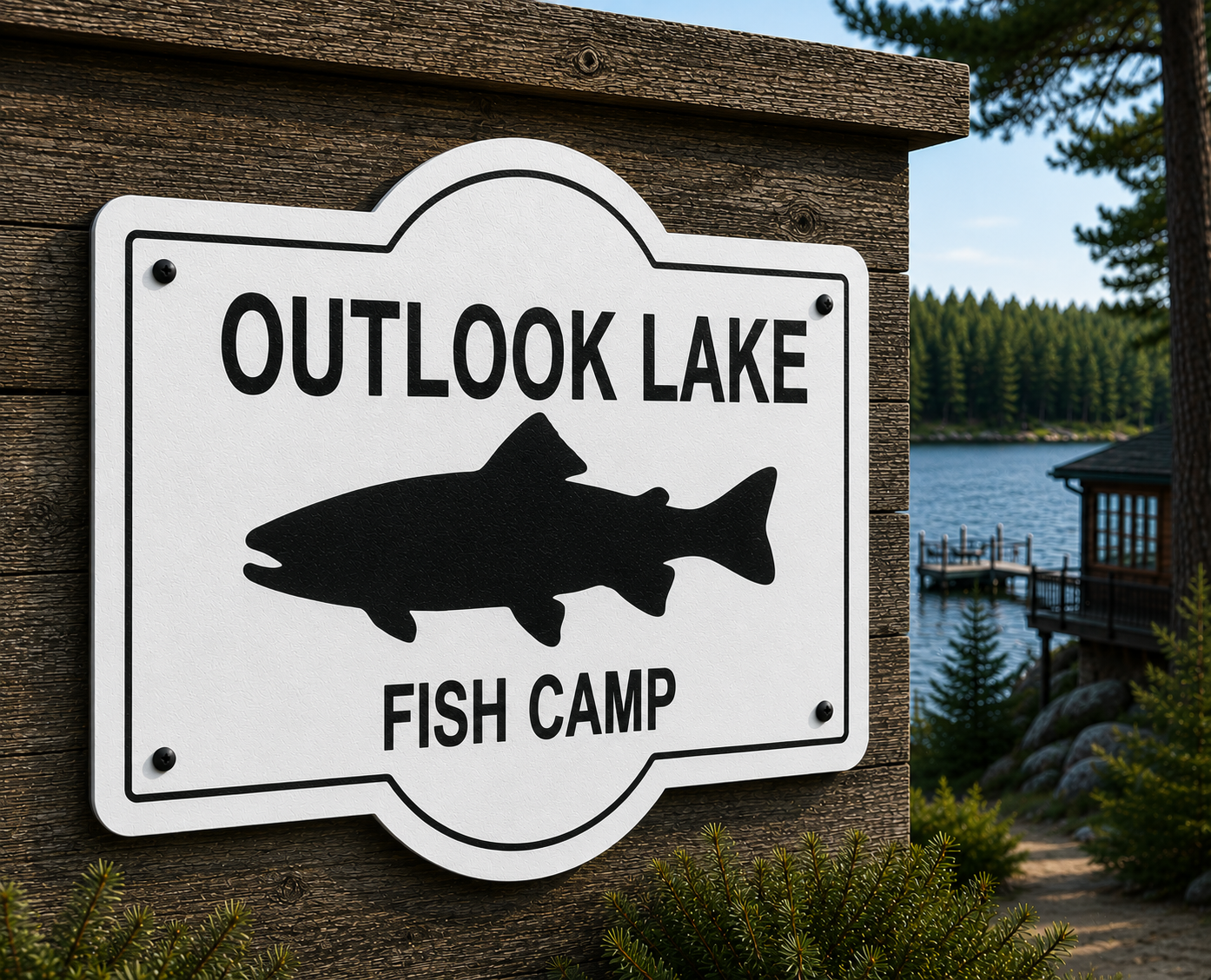 Customizable Game Fish Sign