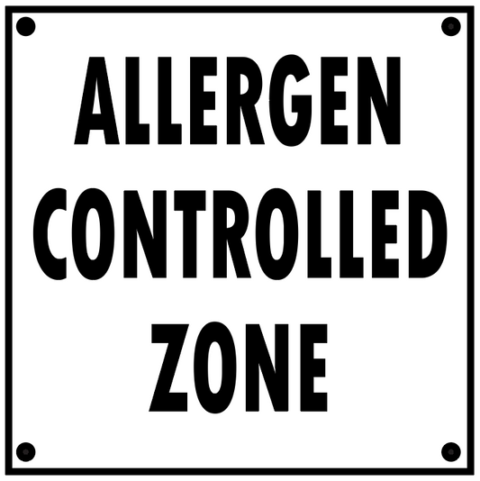 ALLERGEN CONTROLLED ZONE