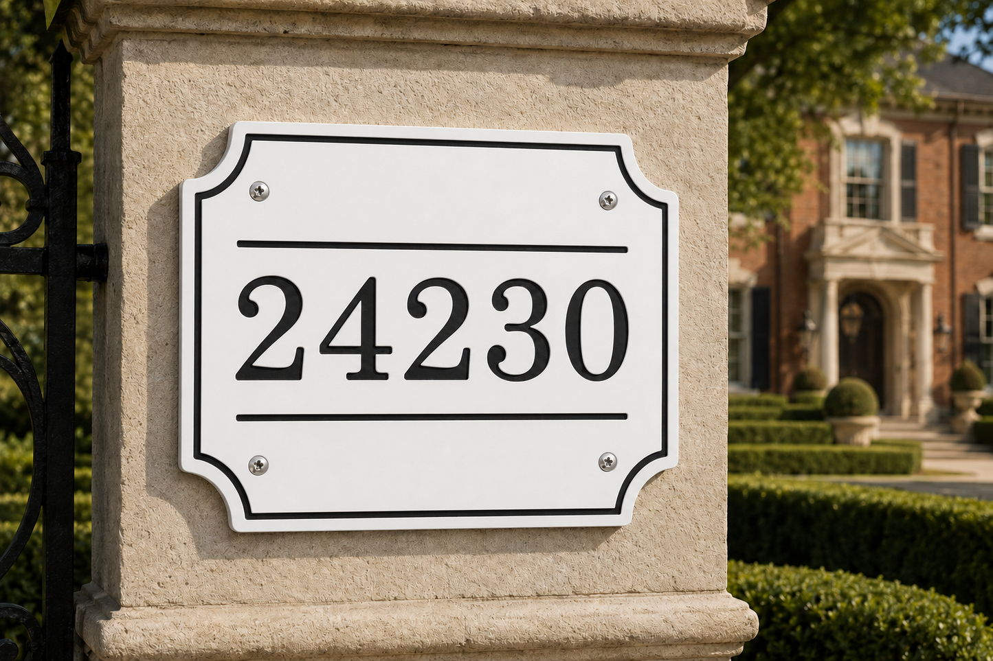 Georgian Numerical Address Plaque