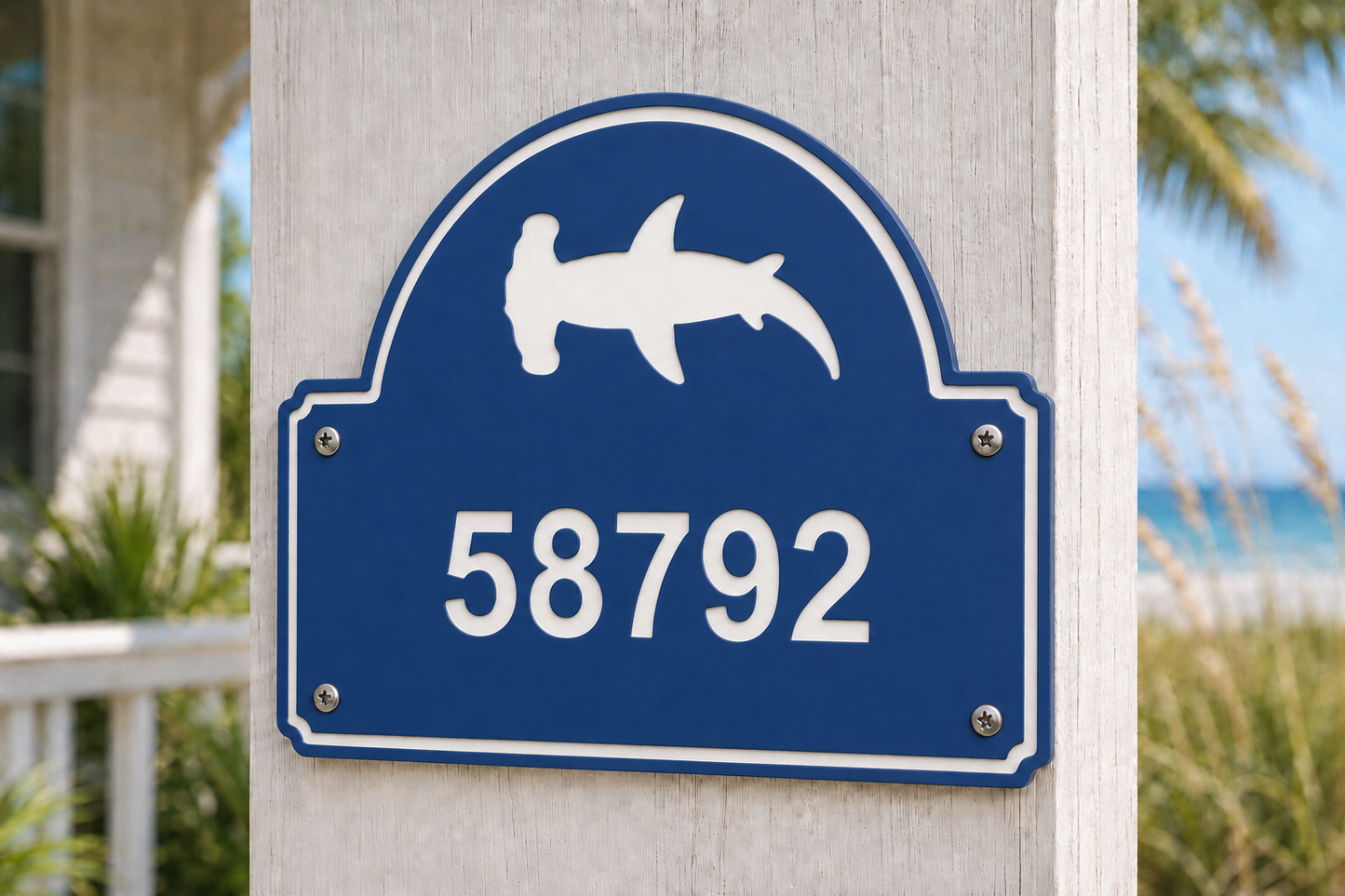 Hammerhead Coastal Address Plaque