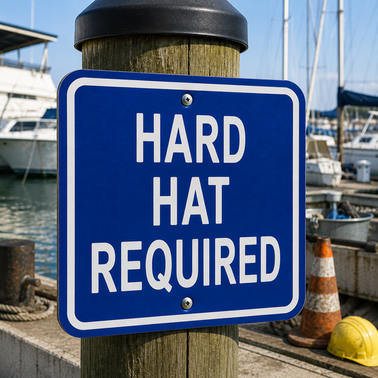 Hard Hat Required Sign 10 x 10