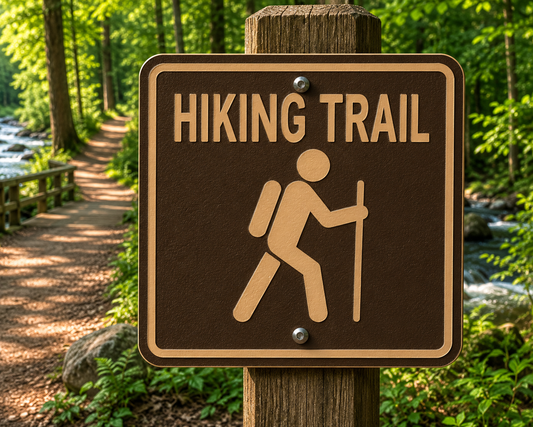 Hiking Trail Sign, 10 x 10
