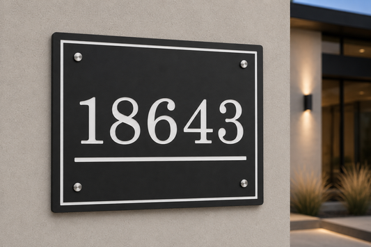 Horizon Numeric Address Plaque