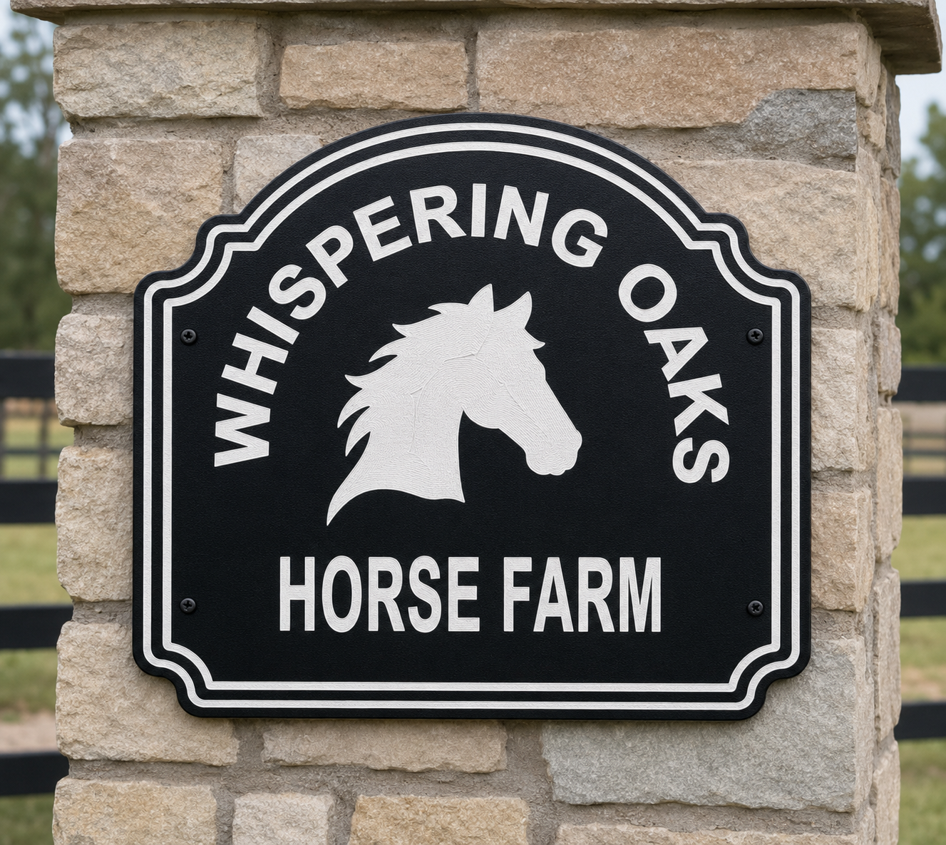 Custom Farm Signage - Horse Head