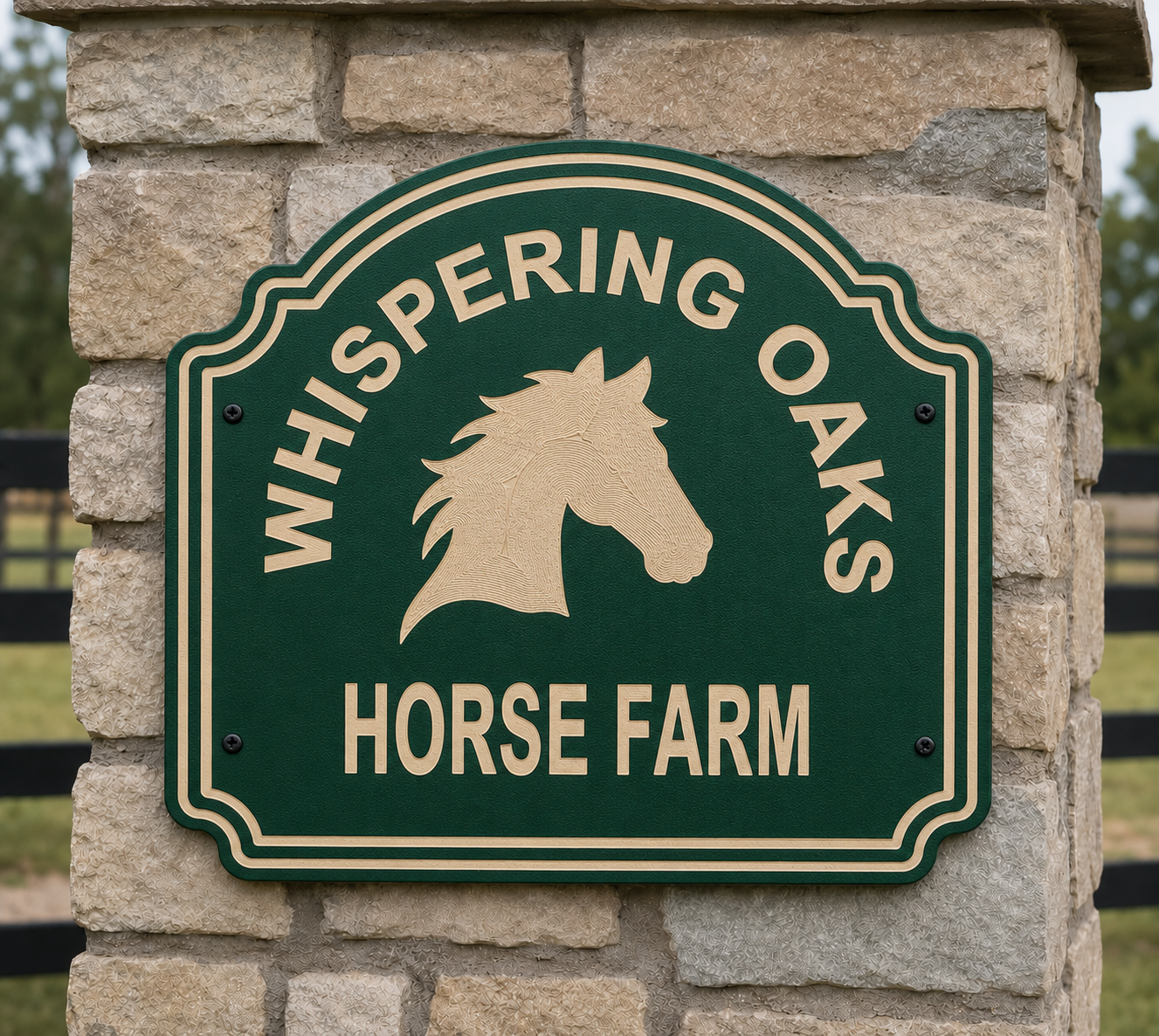 Custom Farm Signage - Horse Head