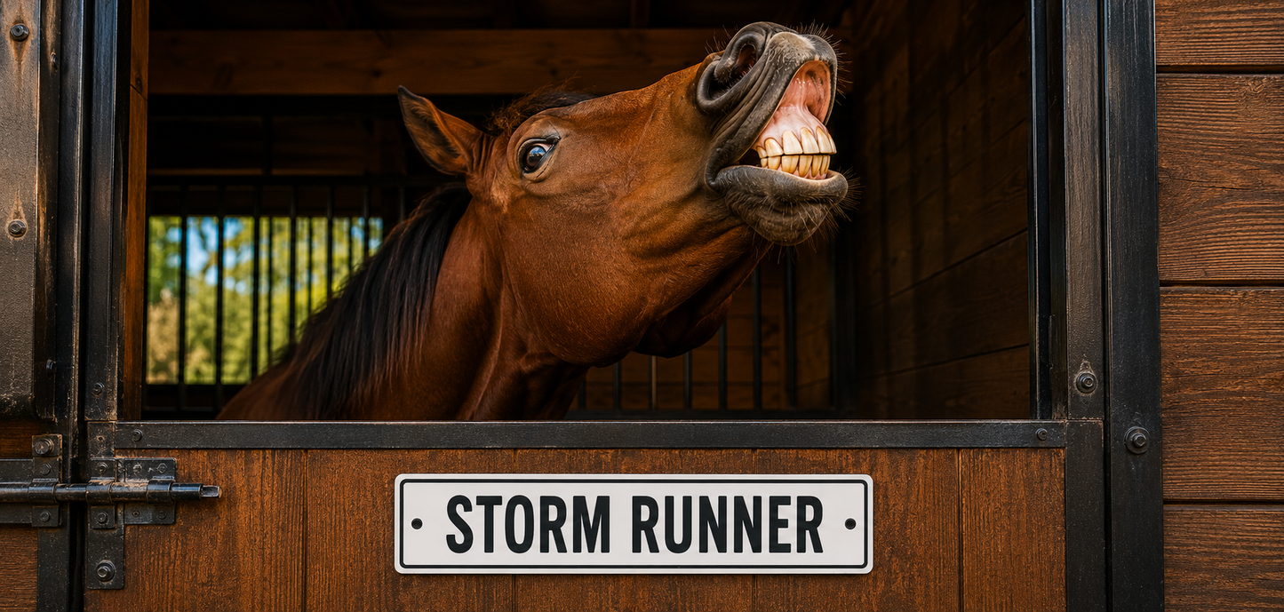 Custom Stable & Stall Sign - 1 Line - 5 x 18