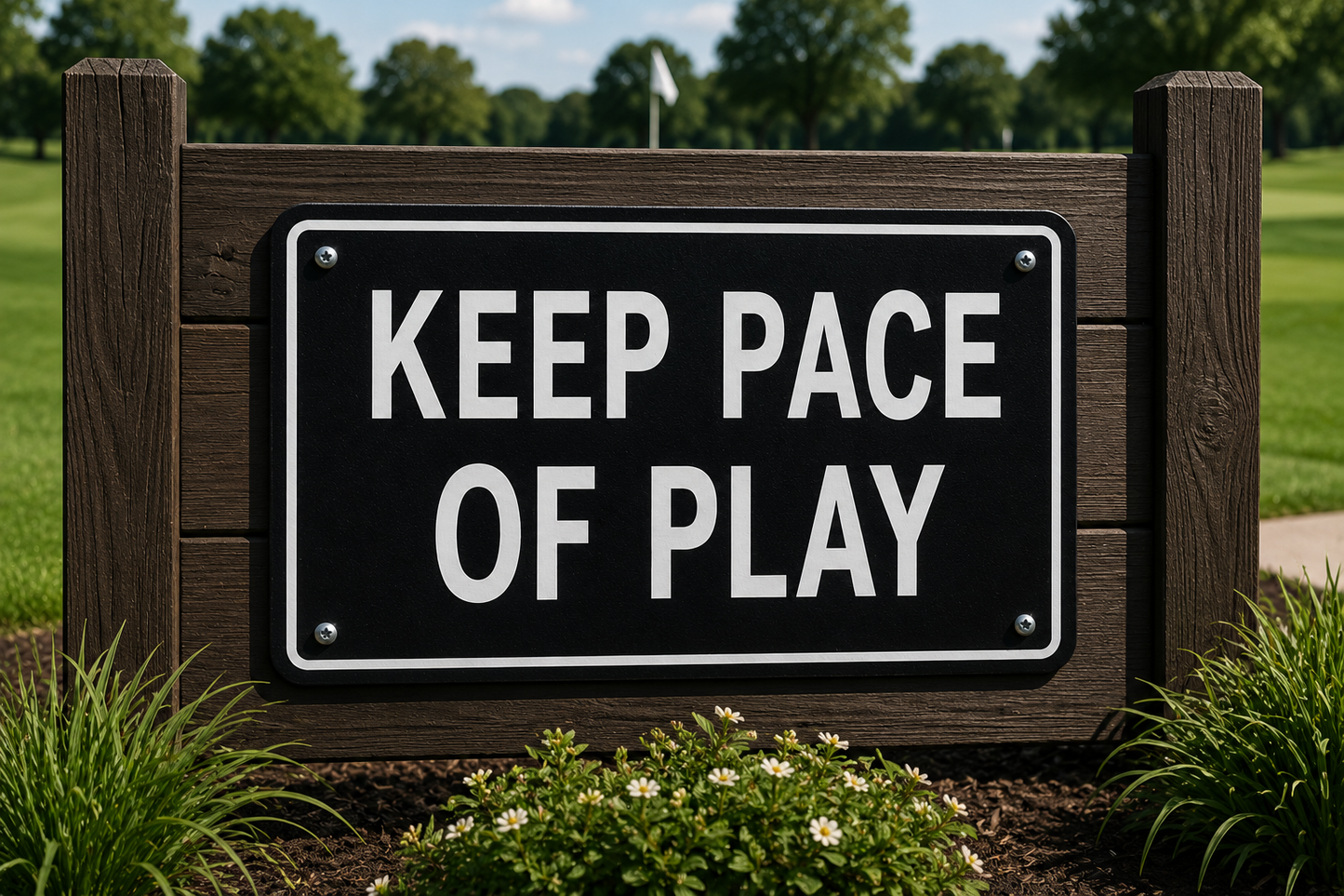 Keep Pace of Play Sign