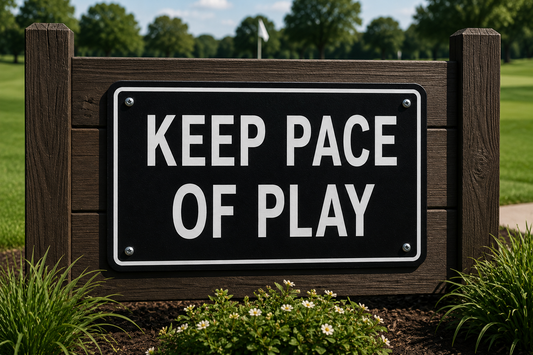 Keep Pace of Play Sign