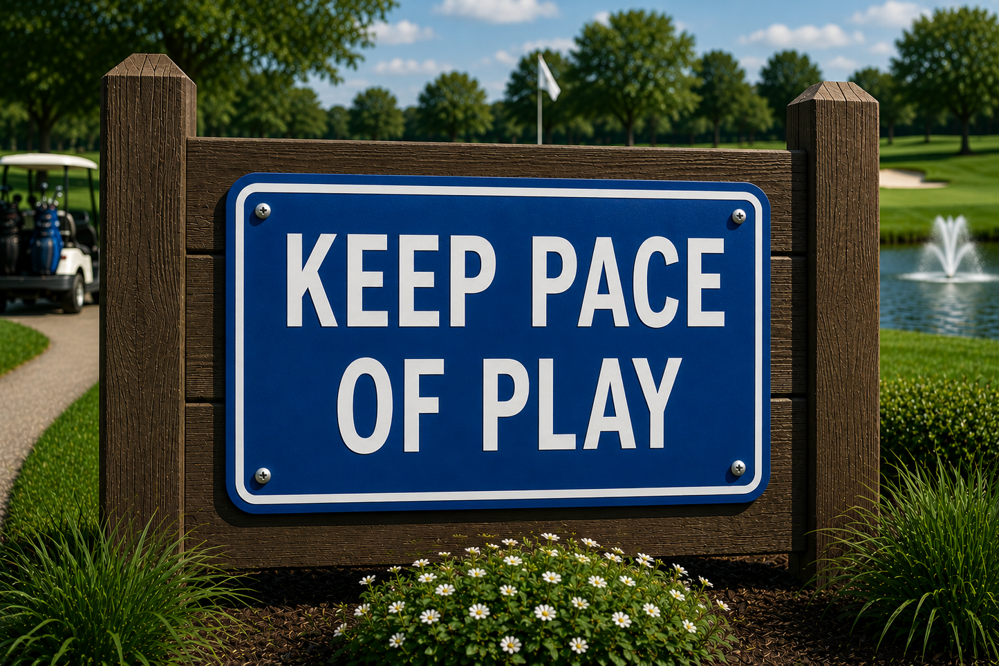 Keep Pace of Play Sign