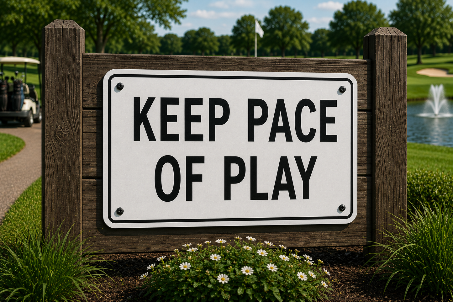Keep Pace of Play Sign
