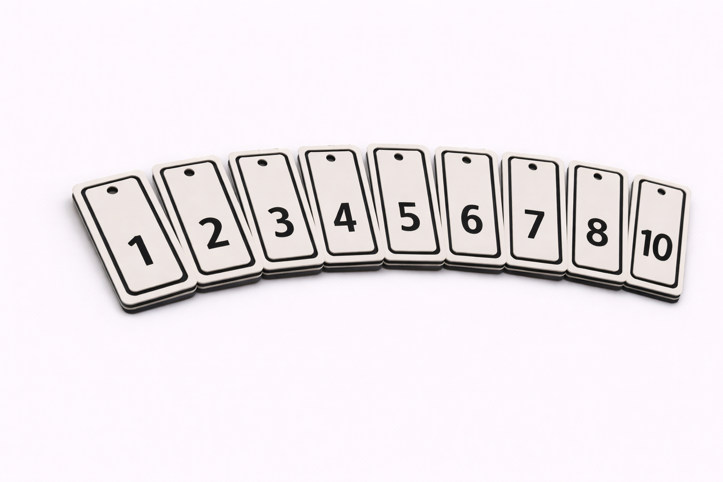 Numbered Key Tags - 10 Pack