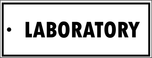 "LABORATORY" TAG, 3 X 8