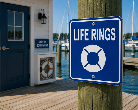 Life Rings Sign 10 x 10