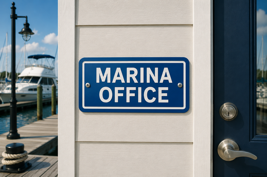 Marina Office Sign 4 x 8